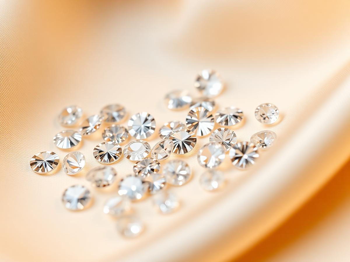 Loose brilliant-cut diamonds